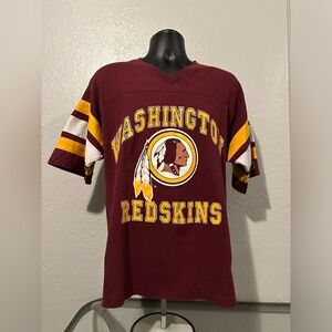 90's Vintage Washington Redskins Striped Graphic